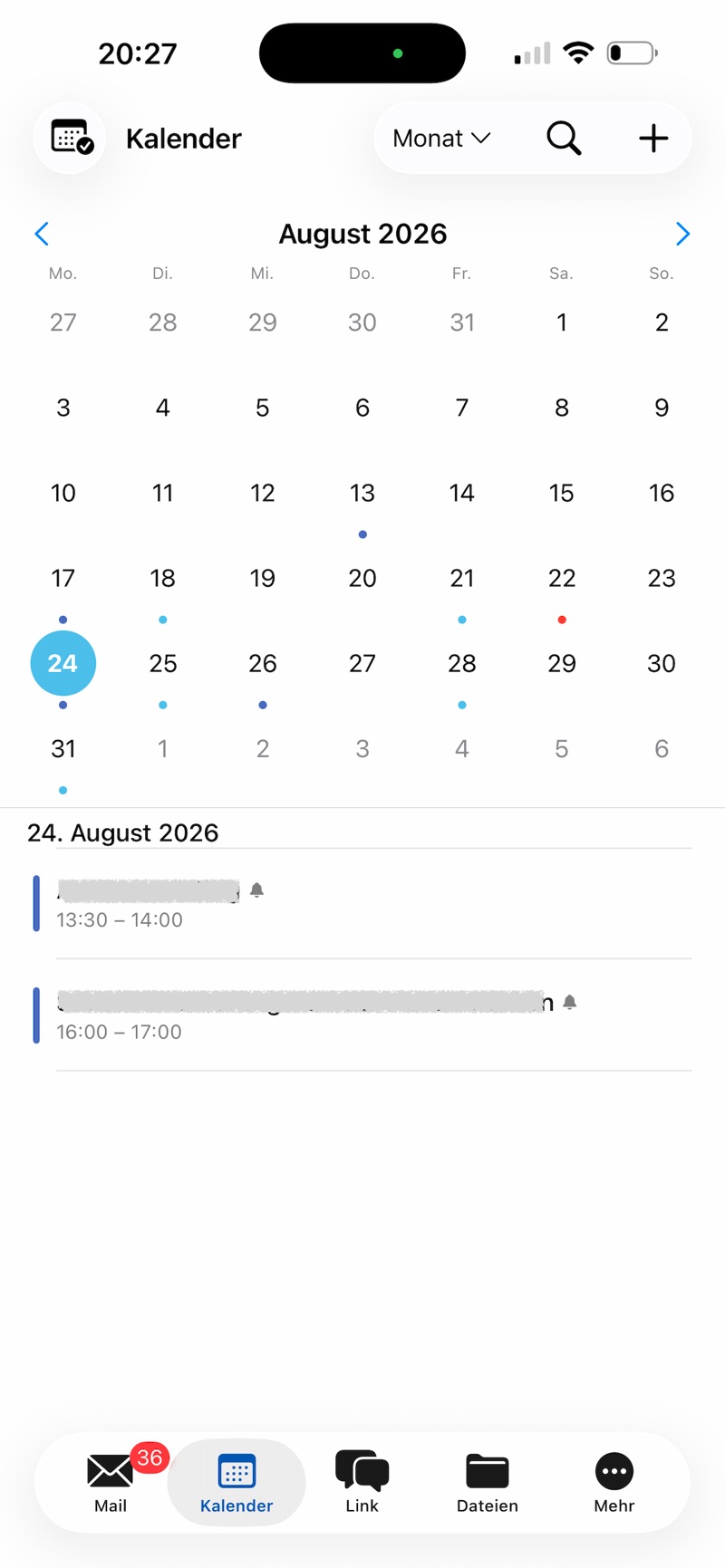 Souvera Workspace App auf iOS (App Store Screenshot)