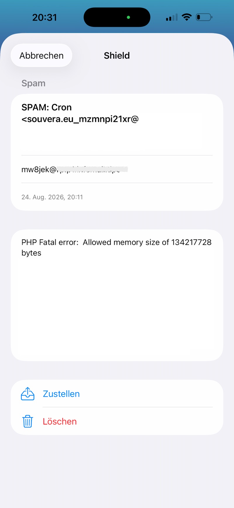 Souvera Workspace App auf iOS (App Store Screenshot)
